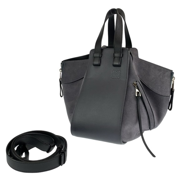 Loewe Handbags - Loewe Loewe Anagram Hammock Suede Leather 2WAY Bag Leather Shoulder Bag